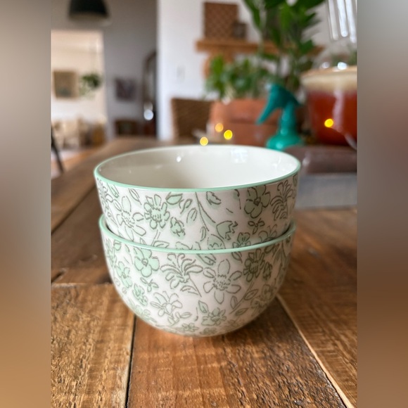 Floral Dipping Bowls, Set of Two - Picture 2 of 16